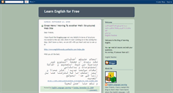 Desktop Screenshot of englishforarabs.blogspot.com