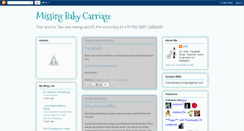 Desktop Screenshot of missingbabycarriage.blogspot.com