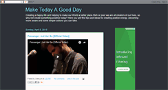 Desktop Screenshot of maketodayagoodday.blogspot.com