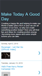 Mobile Screenshot of maketodayagoodday.blogspot.com