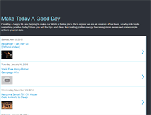 Tablet Screenshot of maketodayagoodday.blogspot.com