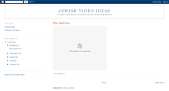 Desktop Screenshot of jewishvideoideas.blogspot.com