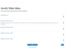 Tablet Screenshot of jewishvideoideas.blogspot.com