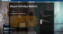 Desktop Screenshot of nepalholidaymakers.blogspot.com