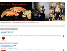 Tablet Screenshot of foodandimpressions.blogspot.com