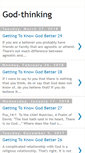 Mobile Screenshot of god-thinking-book.blogspot.com