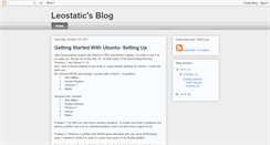 Desktop Screenshot of leostatic.blogspot.com