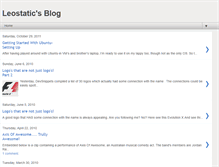 Tablet Screenshot of leostatic.blogspot.com
