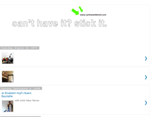 Tablet Screenshot of canthaveitstickit.blogspot.com