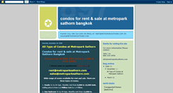 Desktop Screenshot of bkkcondoforrent.blogspot.com