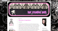 Desktop Screenshot of hercreativepath.blogspot.com