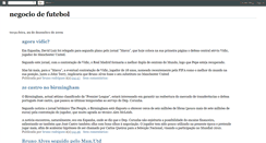 Desktop Screenshot of negociodefutebol.blogspot.com