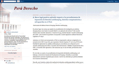 Desktop Screenshot of peruderecho.blogspot.com