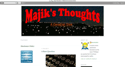 Desktop Screenshot of majik2903.blogspot.com