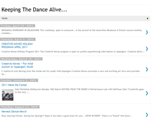 Tablet Screenshot of keepingthedancealive.blogspot.com