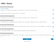 Tablet Screenshot of mint-notice.blogspot.com
