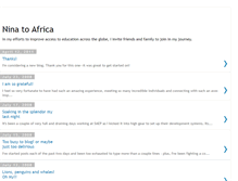 Tablet Screenshot of ninatoafrica.blogspot.com