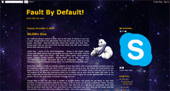 Desktop Screenshot of faultbydefault.blogspot.com