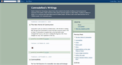 Desktop Screenshot of comradered.blogspot.com