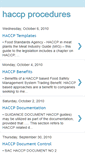 Mobile Screenshot of haccp-procedures.blogspot.com