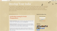 Desktop Screenshot of developyourindia.blogspot.com