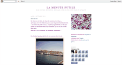 Desktop Screenshot of laminutefutile.blogspot.com