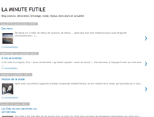 Tablet Screenshot of laminutefutile.blogspot.com