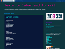 Tablet Screenshot of 2laborand2wait.blogspot.com