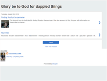 Tablet Screenshot of dappledthings.blogspot.com