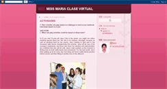 Desktop Screenshot of missmariaclasevirtual.blogspot.com
