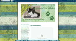 Desktop Screenshot of meowislikealoha.blogspot.com