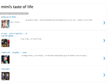 Tablet Screenshot of mimztasteoflife.blogspot.com