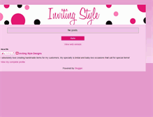 Tablet Screenshot of invitingstyledesigns.blogspot.com