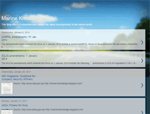 Tablet Screenshot of marine-knowledge.blogspot.com