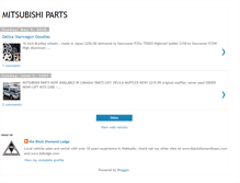 Tablet Screenshot of mitsubishi-parts.blogspot.com
