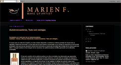 Desktop Screenshot of makeupartistmarienf.blogspot.com