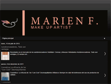 Tablet Screenshot of makeupartistmarienf.blogspot.com