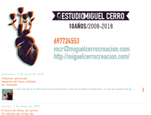 Tablet Screenshot of miguelcerrocreacion.blogspot.com