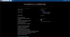 Desktop Screenshot of filosofiaeliteratura.blogspot.com