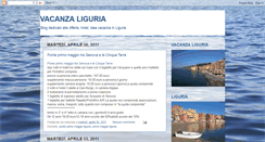 Desktop Screenshot of liguriavacanze.blogspot.com