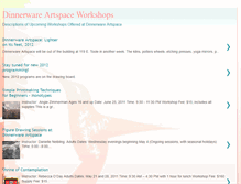 Tablet Screenshot of dinnerwareartspaceworkshops.blogspot.com