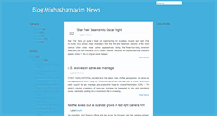 Desktop Screenshot of blogminhashamayim.blogspot.com