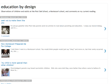 Tablet Screenshot of educationbydesign.blogspot.com