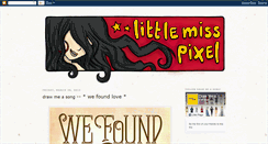 Desktop Screenshot of little-miss-pixel.blogspot.com