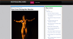 Desktop Screenshot of bodybuildingkaro.blogspot.com