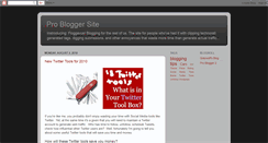 Desktop Screenshot of probloggersite.blogspot.com