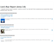 Tablet Screenshot of lionsroarreport.blogspot.com