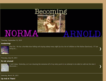 Tablet Screenshot of becomingnorma.blogspot.com