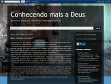 Tablet Screenshot of conhecedeus.blogspot.com