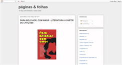 Desktop Screenshot of paginasefolhas.blogspot.com